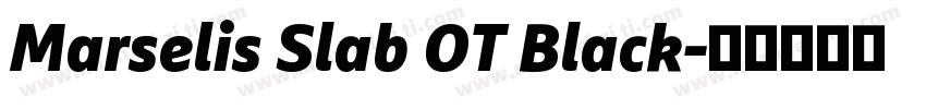 Marselis Slab OT Black字体转换